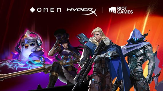 Riot Games uzatvra partnerstvo shernmi znakami OMEN a HyperX